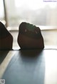 A pair of shoes sitting on top of a table.